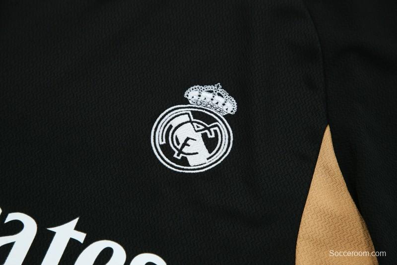 23 24 Real Madrid Black Short Sleeve+Shorts