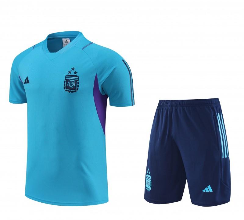 2023 ArgentinaBlue Short Sleeve+Shorts