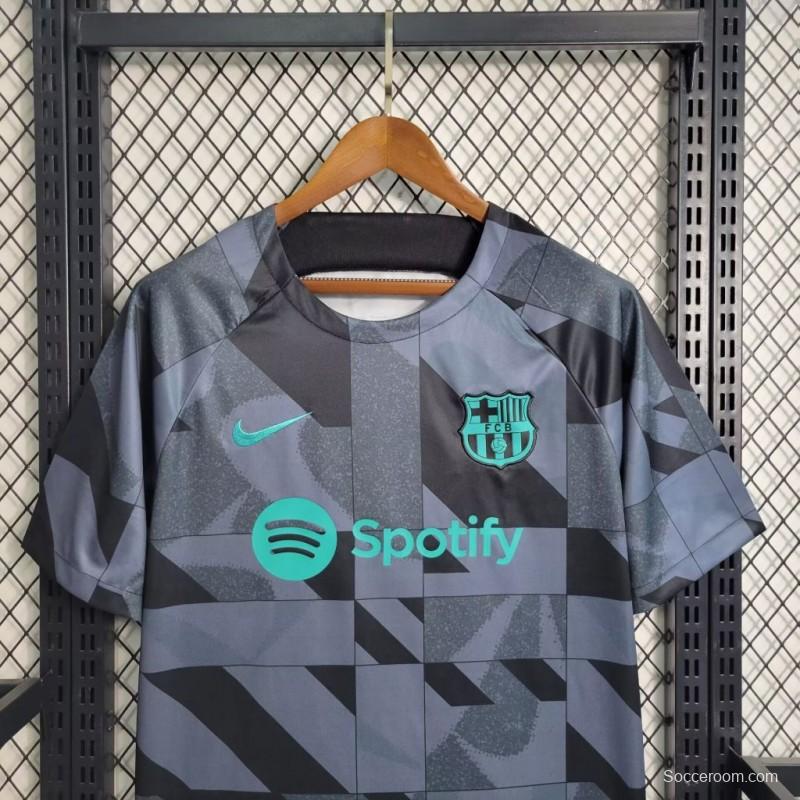 23/24 Barcelona Academy Blue Pre Match Jersey