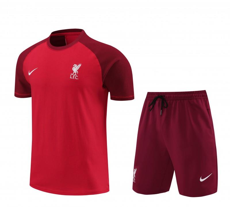 23/24 Liverpool Red Cotton Short Sleeve Jersey+Shorts