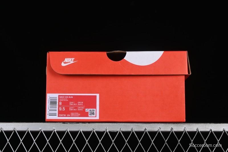 Nike Runtekk V2K Retro Low-Top Running Shoes with Cushlon Midsole and Distressed Effect - FD0736-104