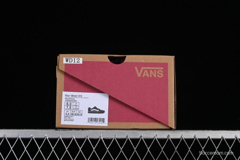 Vans Classics Knu Skool Retro Skate Shoes with Thickened Tongue and Oversized Toe - VN0009QCB9P
