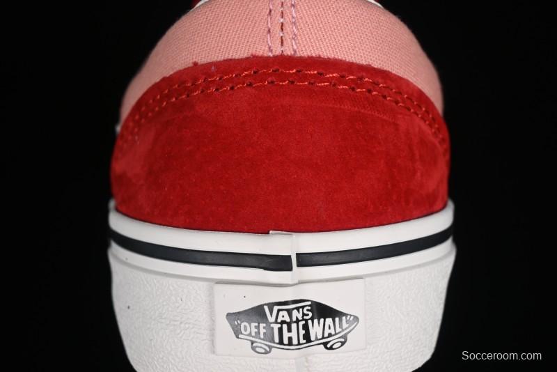 Vans Old Skool Reissue 136 High-End Pink Canvas Vulcanized Shoes with Detachable Lightweight Anti-Fatigue Insole - VN000MT6DWB