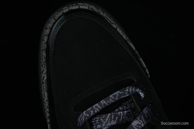 Nike Air Jordan 3 Retro Sneakers in Black with Elephant Print - CK9246-168