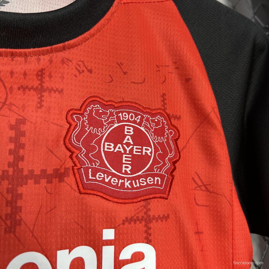 24/25 Kids Bayer 04 Leverkusen Home Jersey