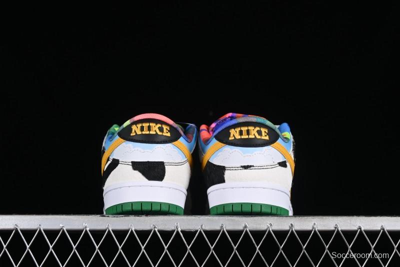 Nike Ben & Jerry's x Nike SB Dunk Low Pro QS "Chunky Dunky" Classic Casual Skate Shoes - CU3244-100