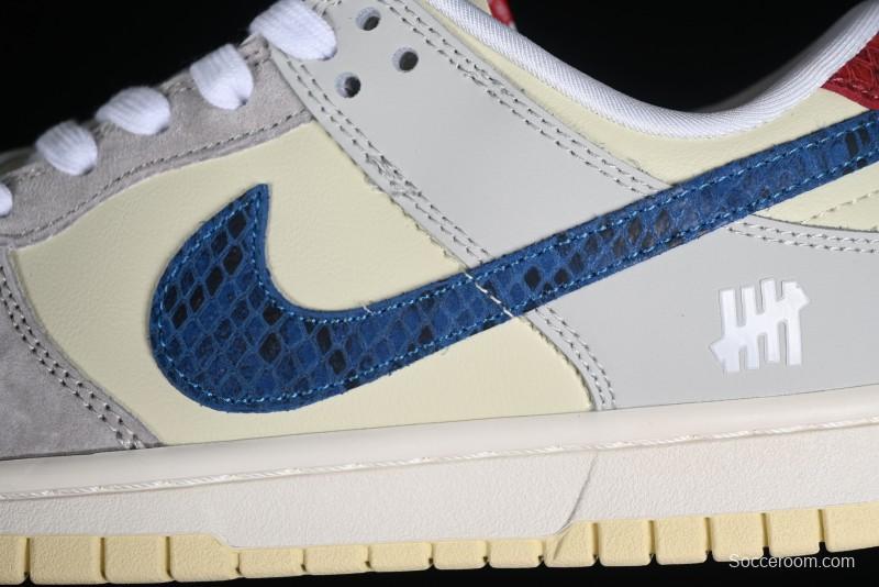 Nike SB Dunk Low UN Collaboration - Blue Dragon Scale Anniversary High-End Custom Low-Top Casual Skate Shoes - FC2025-302