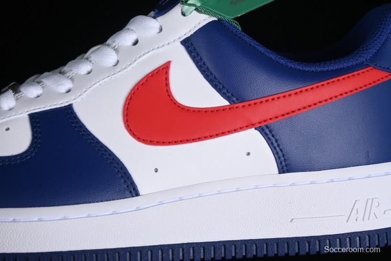 Nike Air Force 1 '07 Low White Blue Red Casual Shoes - CZ9164-100