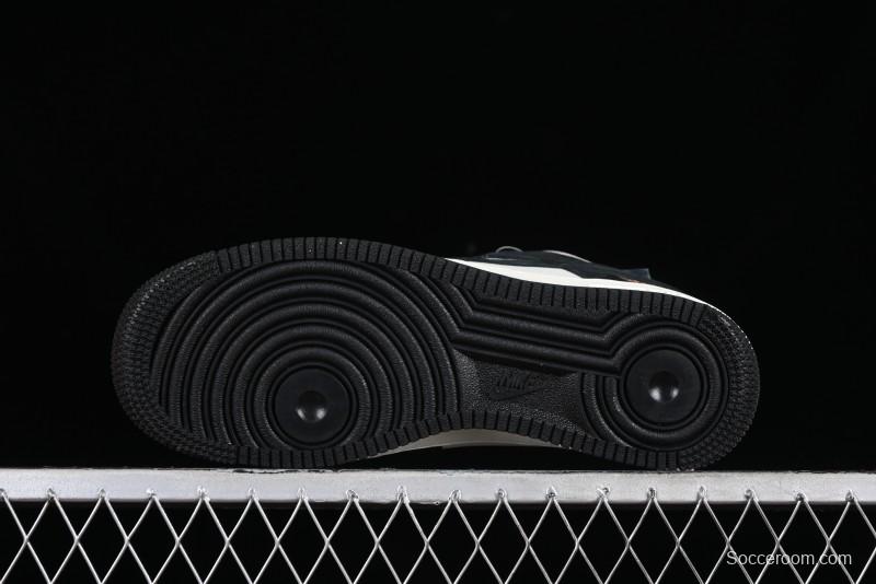 Nike Air Force 1 '07 Low LV Collaboration - Beige Black Pigskin Casual Sneakers - HD1968-010