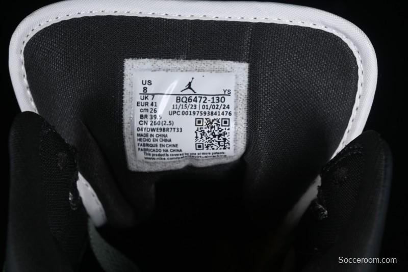 Nike Air Jordan 1 Mid AJ1 Basketball Shoes in Fresh Warm Green - BQ6472-130