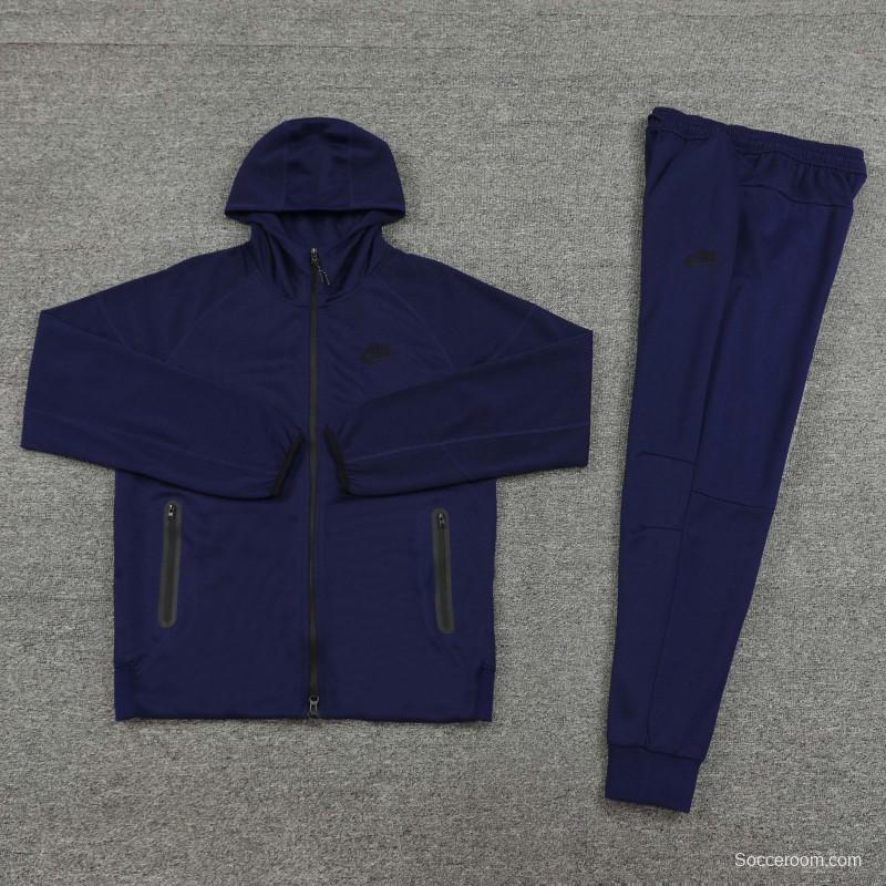 24/25 Nike Navy Hoodie Full Zipper Jacket +Long Pants