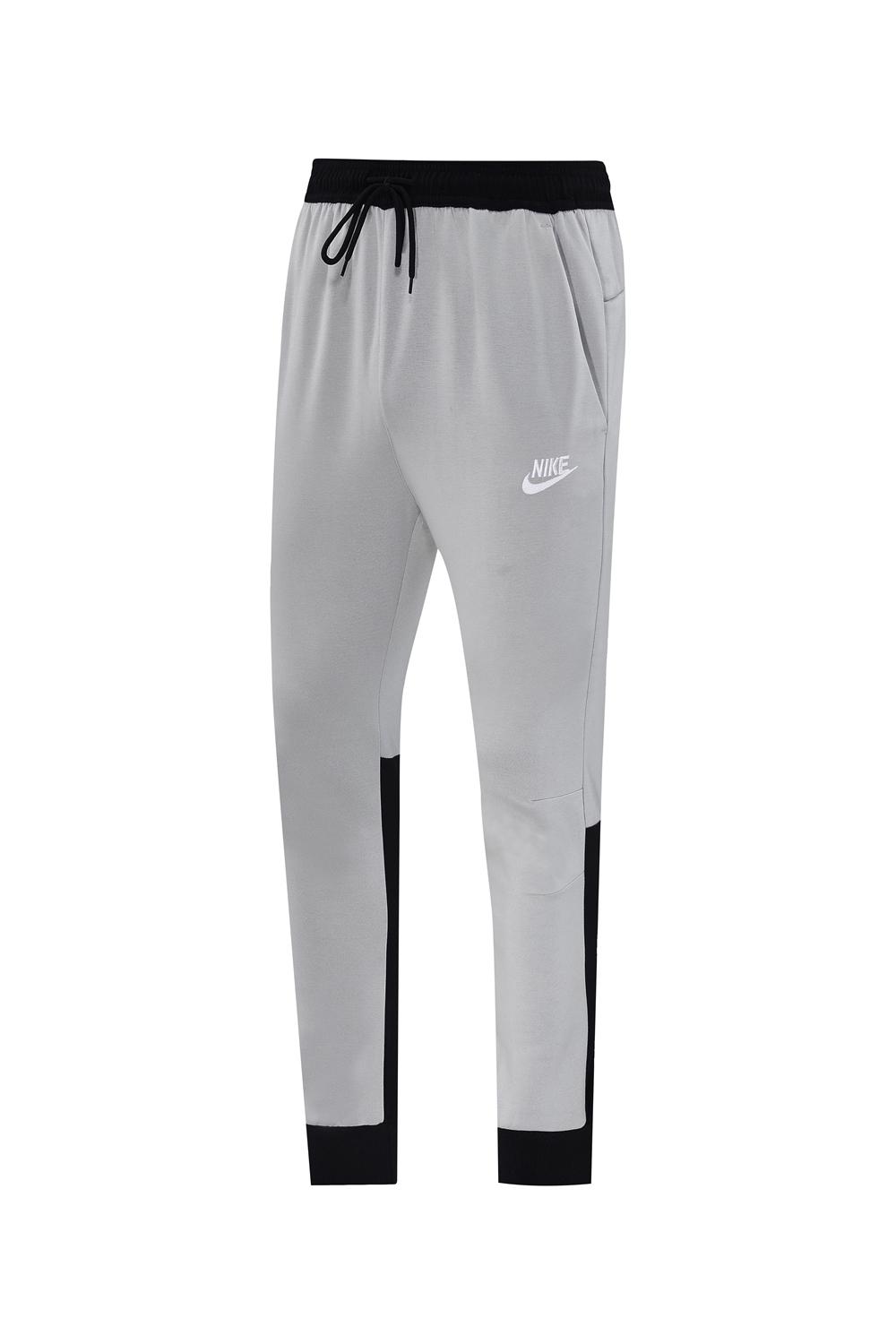 2024 NIKE Sports White/Black Full Zipper Jacket +Long Pants