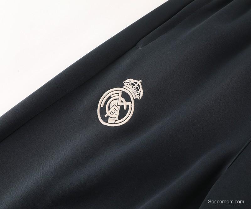 24/25 Real Madrid Light Pink Full Zipper Jacket +Long Pants