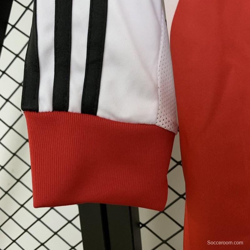 13/14 Retro Long Sleeve River Plate Home Jersey