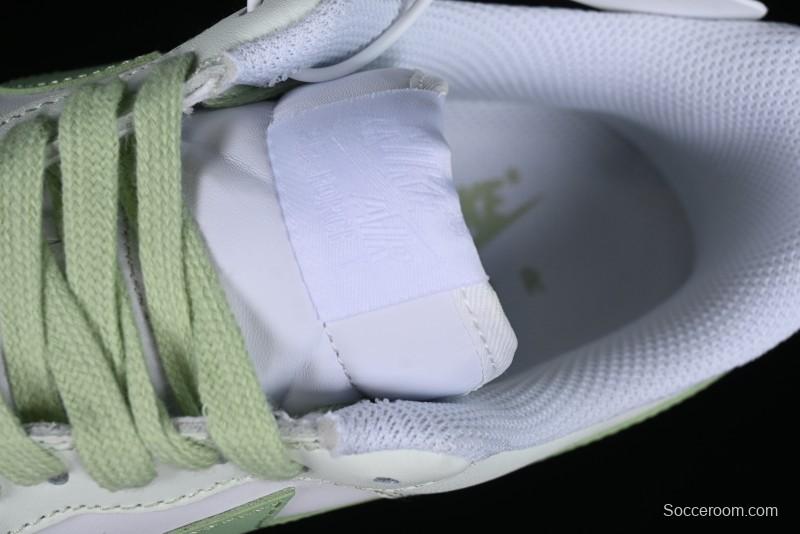 Nike Air Force 1 '07 Low Casual Sneakers with Anime-inspired Green Apple Spray Paint Design - DY8899-002