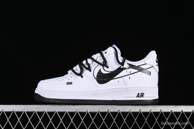 Nike Air Force 1 '07 Low Anime Theme Custom Swoosh Strap Low-Top Casual Sneakers - ZH0316-026