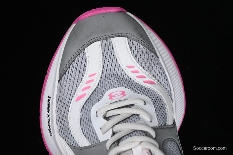 Balenciaga Circuit Lightweight Distressed Print Round-Toe Fashion Casual Shoes - WFLGY1950