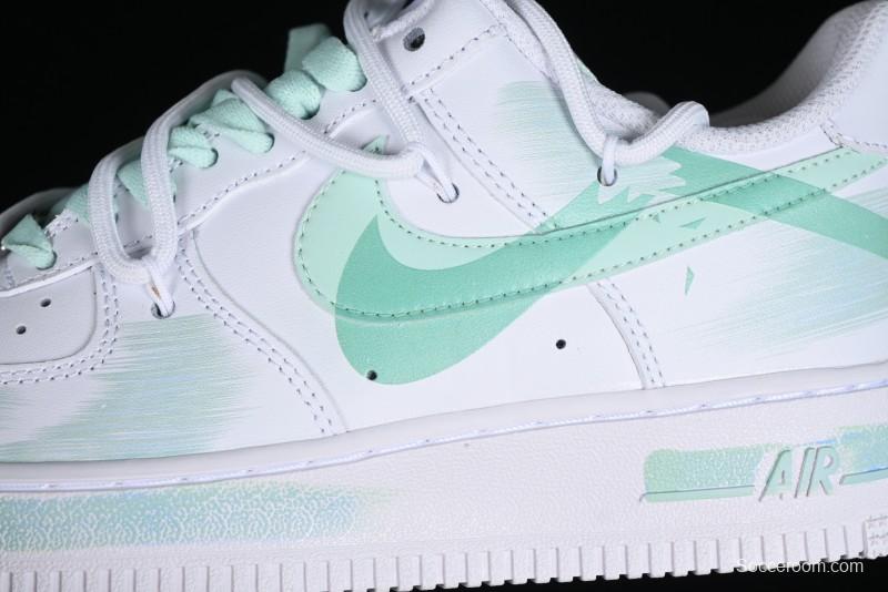 Nike Air Force 1 '07 Low Anime Themed Custom Swoosh Strap Casual Sneakers - ZH0316-023