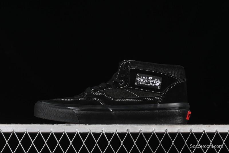 Vans Half Cab 33 DX Black Knight Anaheim Classic Retro Skate Shoes - VN0A5KX6BKA