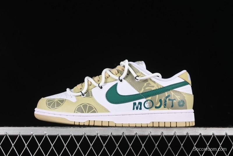 Nike Dunk Low SB Lemon Mojito Casual Skate Shoes - DV0833-100
