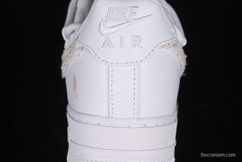 Nike Air Force 1 '07 Low Pink Chanel-Inspired Casual Sneakers - DH9999-334