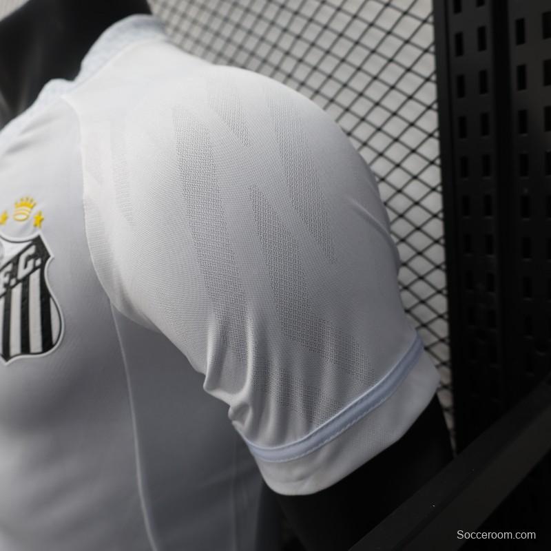 Player Version 25/26 Santos Home Jersey Without Sponsors
