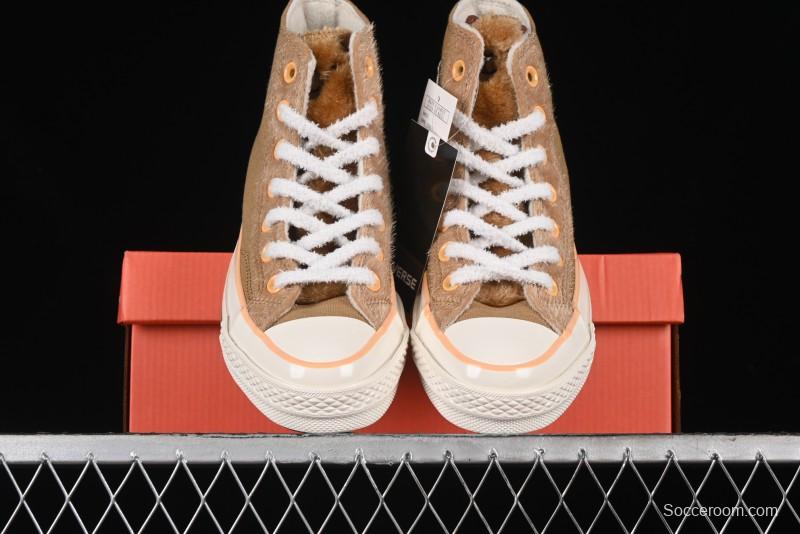 Converse Zoo Happy Pets Series High-Top Plush Lined Casual Sneakers for Autumn Winter - A12766C