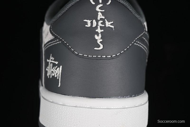 Nike Travis Scott x Fragment Design x Air Jordan 1 Low OG SP AJ1 Retro Sneakers - XZ3398-003