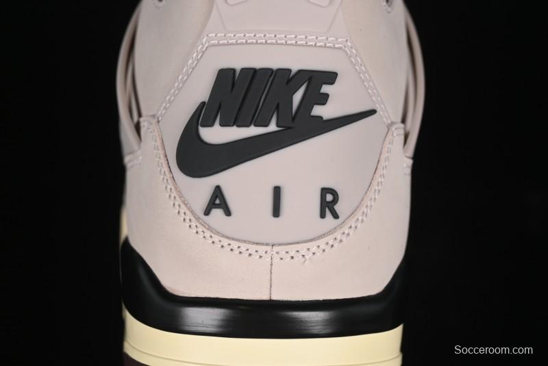 Nike A Ma Maniere x Air Jordan 4 Retro "Fossil Stone" Sneakers - FZ4810-200