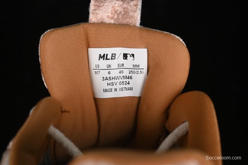 New York Yankees MLB Bigball Chunky Window Velvet Monogram Thick Sole Casual Running Shoes - 3ASHWVM4643BRS