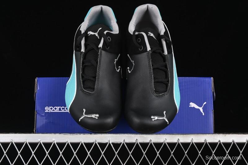 Puma Sparco Future Round Toe Lace-Up Low-Top Lifestyle Casual Shoes in Leather and Fabric - 308155-01