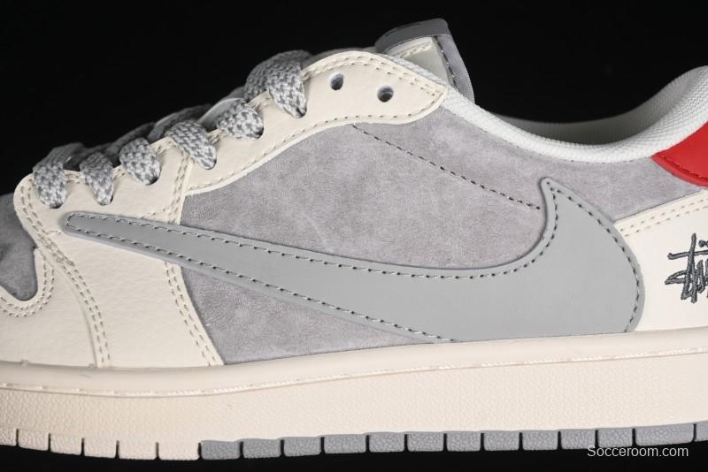 Nike Travis Scott x Fragment Design x Air Jordan 1 Low OG SP AJ1 Retro Sneakers - SJ2068-130