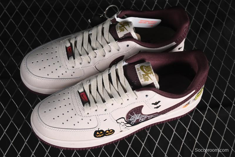 Nike Air Force 1'07 Low "Pumpkin Head" Halloween Themed Casual Sneakers - XL2321-888