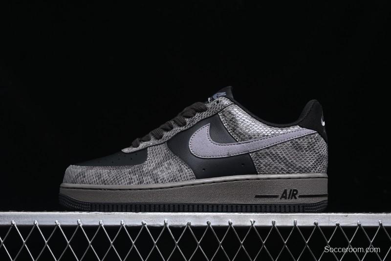 Nike Air Force 1 '07 Low Snake Year Themed Low-Top Casual Sneakers - HF2898-001