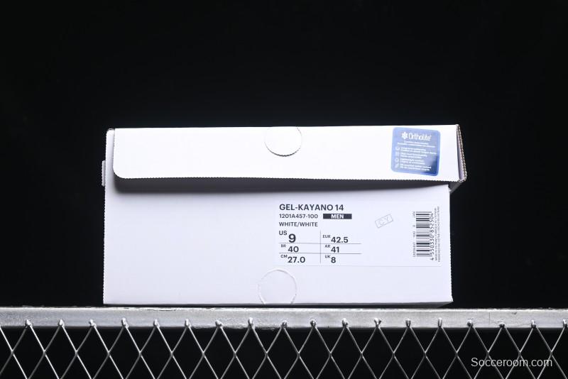 Asics Gel-Kayano 14 Running Shoes with FF BLAST PLUS Cushioning and 3D Visible GEL Technology - 1201A457-100