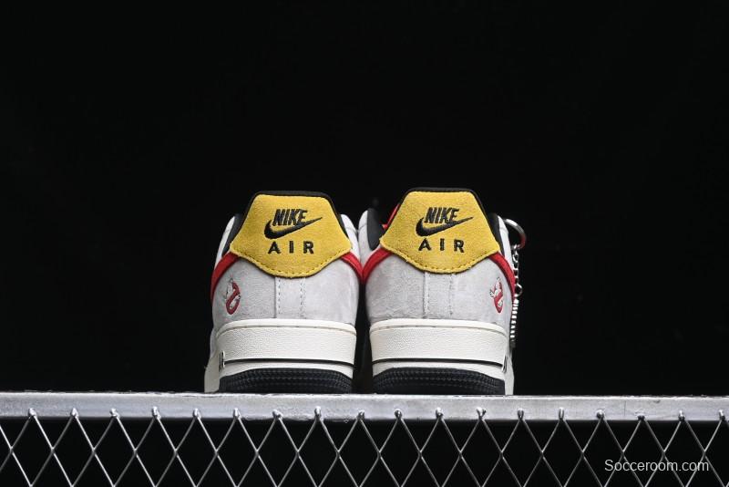 Nike Air Force 1 '07 Low Halloween Collaboration - Red Grey Pig Version Low Top Casual Sneakers - KK1988-020