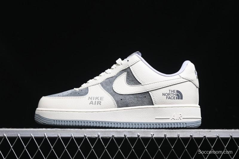 Nike Air Force 1 '07 Low The North Face Collaboration - Beige Grey Sole Low-Top Casual Sneakers - DF0188-014
