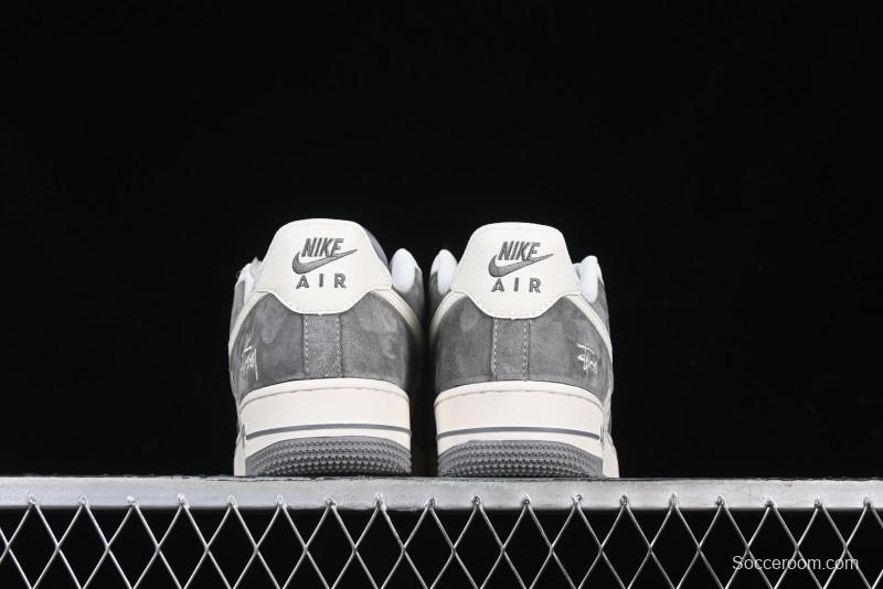 Nike Air Force 1 '07 Low Stussy Minimalist Grey Low-Top Casual Sneakers - XZ6188-672