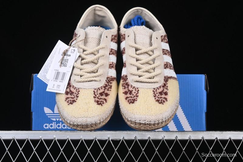 Adidas Clot x Originals Gazelle Indoor Retro Casual Slip-Resistant Wear-Resistant Low-Top Sneakers - IH3642