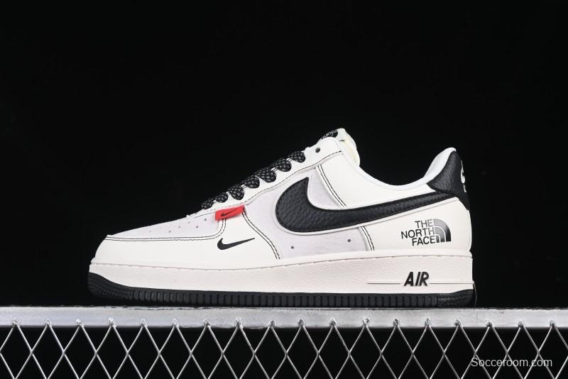 Nike Air Force 1'07 Low The North Face Collaboration Beige Black Red Label Casual Sneakers - BB7518-010