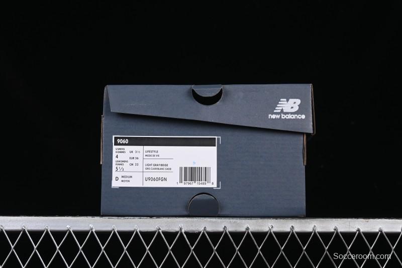 New Balance NB9060 Series Retro Casual Running Shoes with ABZORB Cushioning - U9060FGN