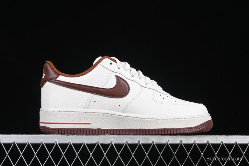 Nike Air Force 1 '07 Low Casual Sneakers with Full-Length Air Cushion - HQ7027-100