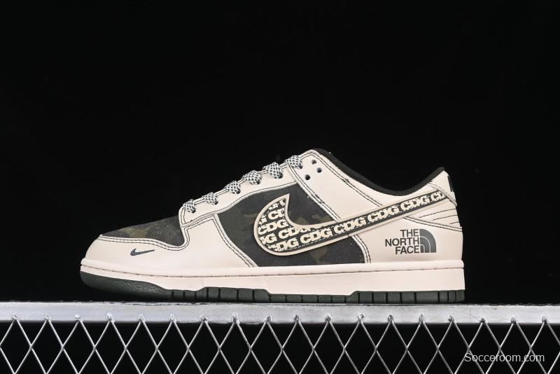 Nike SB Dunk Low The North Face x CDG Anniversary High-End Custom Low-Top Casual Sneakers - DM6868-015