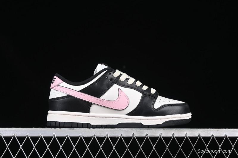 Nike SB Dunk Low Butterfly Bow Black White Pink Low-Top Casual Skate Shoes - BP1220-009