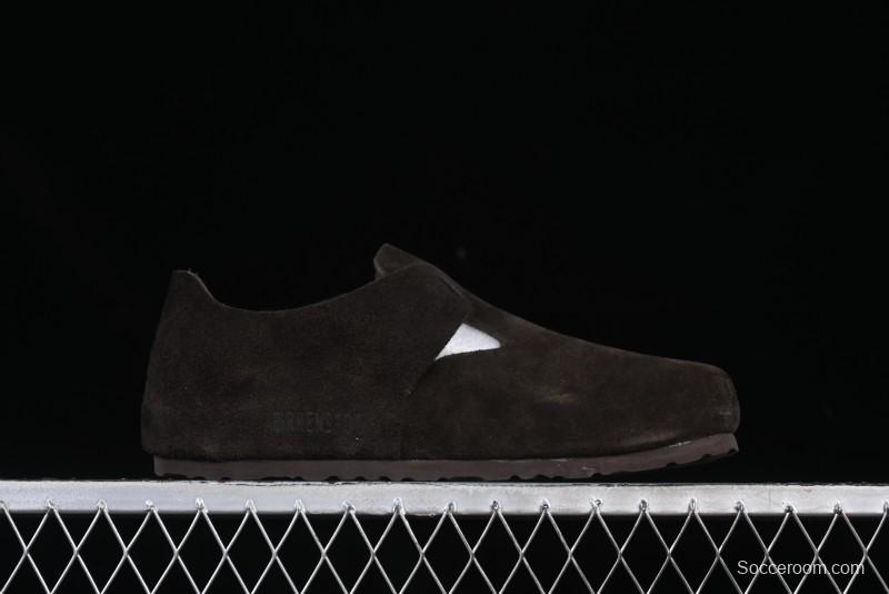 Birkenstock London BS Unisex Slip-On Casual Shoes with Soft Suede Leather and Lambswool Insole - BS