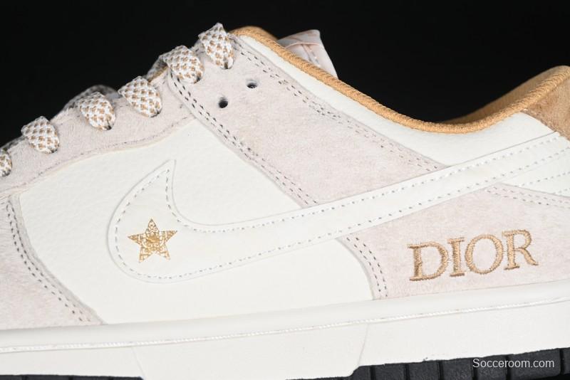 Nike SB Dunk Low Dior Collaboration Anniversary Custom Low-Top Casual Sneakers - DJ2024-066