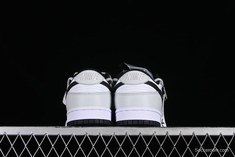 Nike Dunk Low Letter Panda Black Grey High Street Deconstructed SB Strap Low-top Casual Skate Shoes - CW1590-100