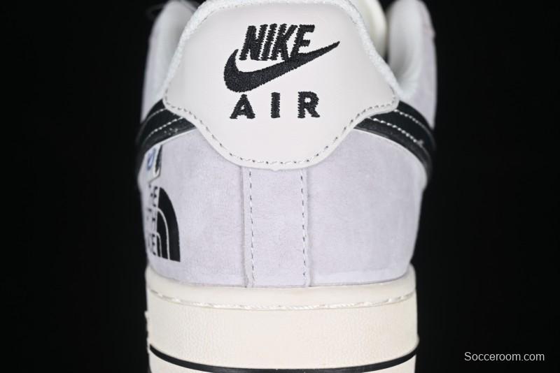 Nike Air Force 1 '07 Low The North Face Collaboration Beige Grey Carbon Black Swoosh Low-Top Casual Sneakers - XZ6188-916