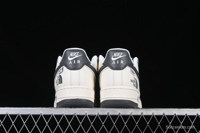 Nike Air Force 1 '07 Low The North Face Collaboration Beige Grey Check Grey Outsole Casual Sneakers - XZ6188-191