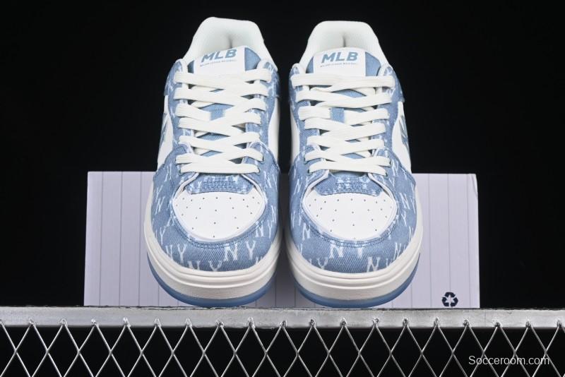 New York Yankees Chunky Liner Mid Denim Monogram Sandals with Thick Sole - 3ASXS015N50BLS